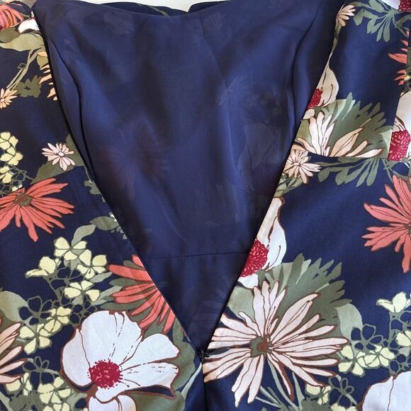 BANANA REPUBLIC Floral Print Ruffle Hem Maxi Dress Sleeveless Women's Sz 6 - Picture 11 of 11